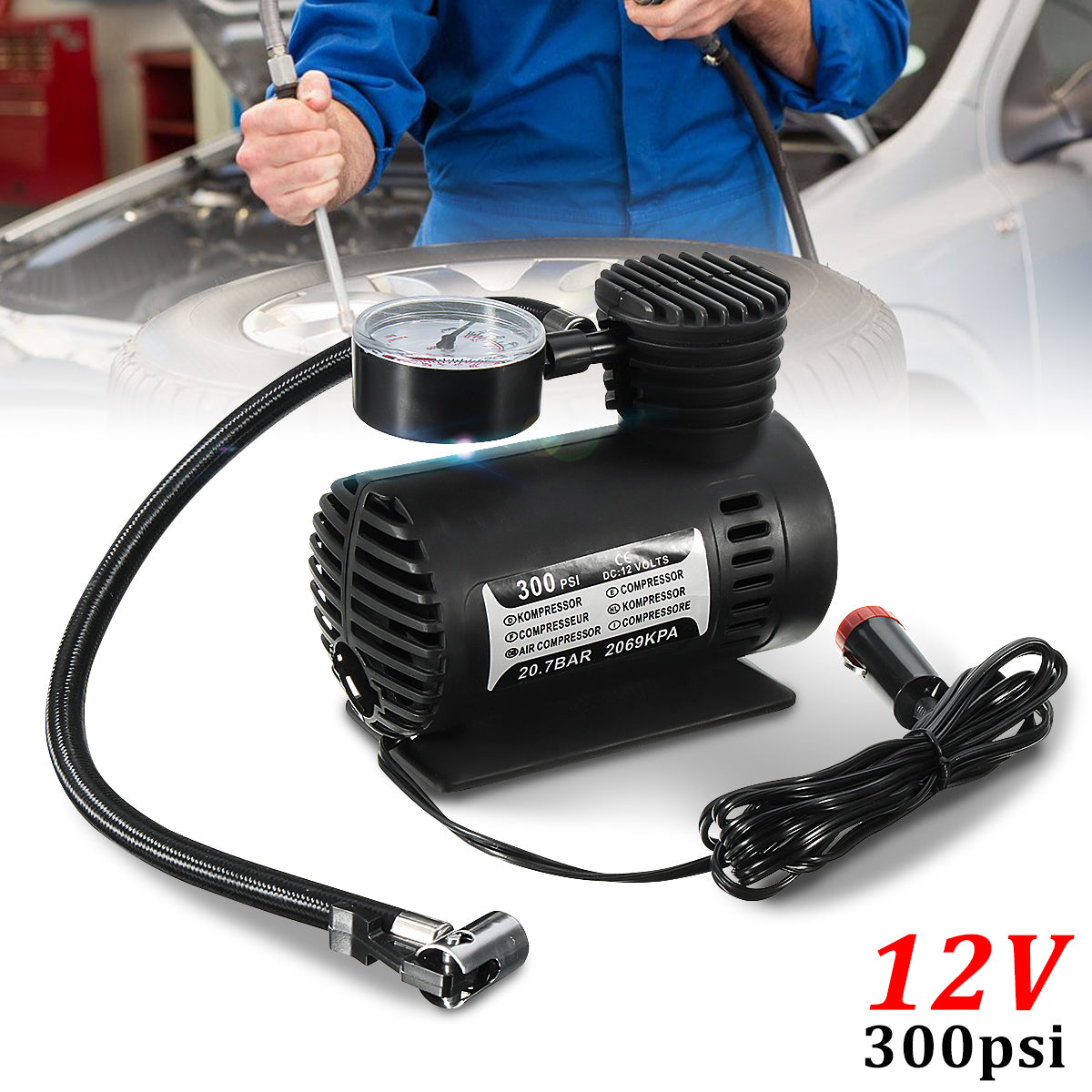 Mini Air Compressor Car Tyre