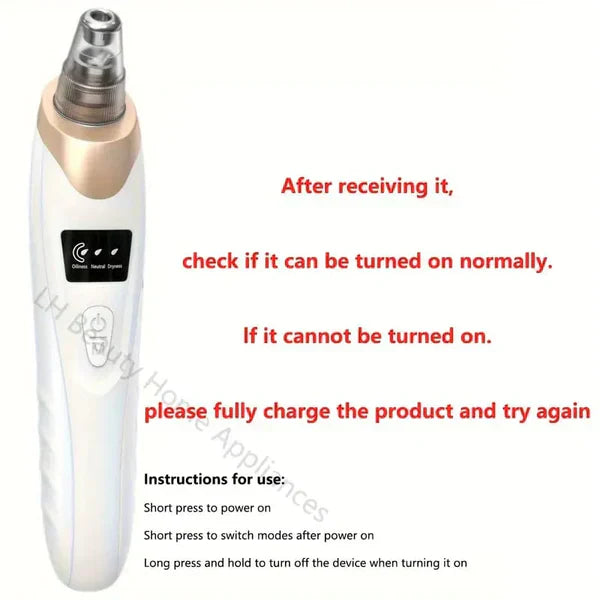 5-In-1 Rechargeable Suction Acne and Blackhead Remover for Men and Women